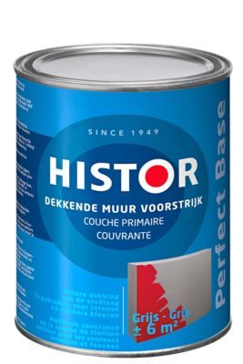 Histor Perfect Base Dekkende Muur Voorstrijk 1 liter Grijs - 8716242651406