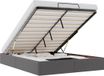 vidaXL Cadre de lit - Similicuir - Gris - 140x190 cm