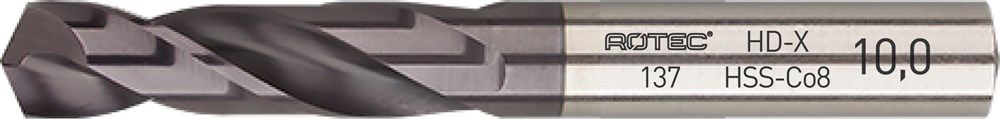 Rotec HSS-Co8 Spiraalb. DIN 1897 N-HD TiAlN 2,70 mm - 137.0270C