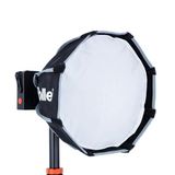 Rollei Softbox Parabol, 30 cm, LUX-compatibel, geoptimaliseerd voor reizen, bijna ronde vorm, zilveren binnencoating, zacht licht met controle