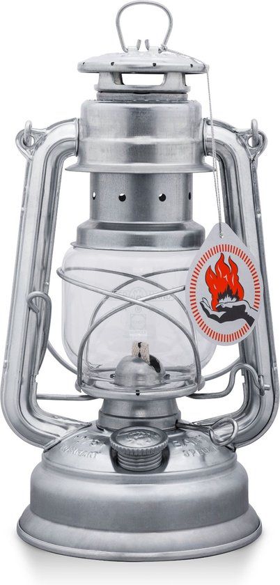 Feuerhand Stormlantaarn Baby Special 276 - Zink - Grijs - 26.5cm