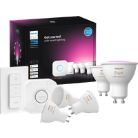 Philips Hue White and Color GU10 Starter Pack - 5 lampen + Bridge + Dimmer