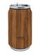 Nerthus FIH 788 dubbelwandig isotherm blik 330 ml houtdesign roestvrij staal