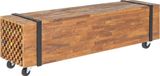 Meuble TV en teck 110x30x32,5 cm