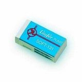 Lebez 0131 vlakgum Blauw, Wit