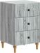 vidaXL Nachtkastje Grijs sonoma 43x 41 x 66,5 cm Bewerkt hout