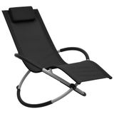 VidaXL Lounge Chair Padded Seat Steel Black, Grey