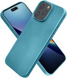 kwmobile telefoonhoesje geschikt voor Apple iPhone 16 Pro Max - Back cover - Metallic carabisch blauw