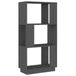 vidaXL Boekenkast - 51x25x101 cm - Grenenhout - Grijs