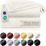Blumtal - Fleece Deken - Super Zacht Fleece Plaid 130x150 cm - Creme