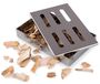 Merkloos Rookbox Smokerbox Barbecue - 20,5 x 13 x 3,5 cm - RVS - Zilver