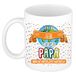 Bellatio Decorations Naam mok papa Ivar - wit - de beste - keramiek - 300 ml - Vaderdag - cadeau