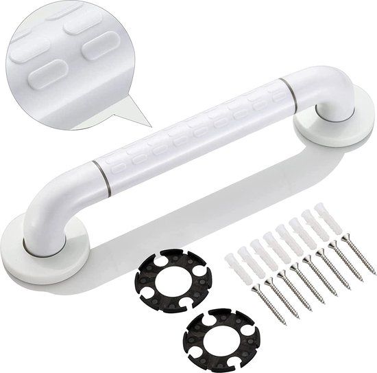 Achilles Krachtig Handgreep 40 CM Wit - Veiligheidsgreep voor Bad & Douche - RVS - 120 kg - 1 jaar garantie