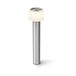 Philips Otis Lampe sur pied - UltraEfficient LED - Poteau de jardin - 4,3W - Lumière blanc chaud ; 2700K - Acier inoxydable - Élément lumineux opale