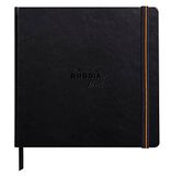RHODIA TOUCH 116177C - Hardcover Notitieboek Mixed Media Book - 21 x 21 cm - Multi-technieken Papier Paint'On Extra Wit 250 g/m² - 40 Niet-geperforeerde Pagina's - Leeslint en Binnenzakje