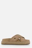 Warmbat Nullagine Slippers beige Suede - Maat 39