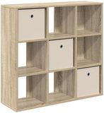 vidaXL Dressoir Sonoma Eiken 88,5 x 29 x 84,5 cm
