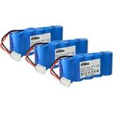 Vhbw 3x Batterie Remplacement Pour Bosch 9000163 9 500 005, Fd252/10 Pour Motorisation De Porte Ou Portail (2000mah, 6v, Nimh)