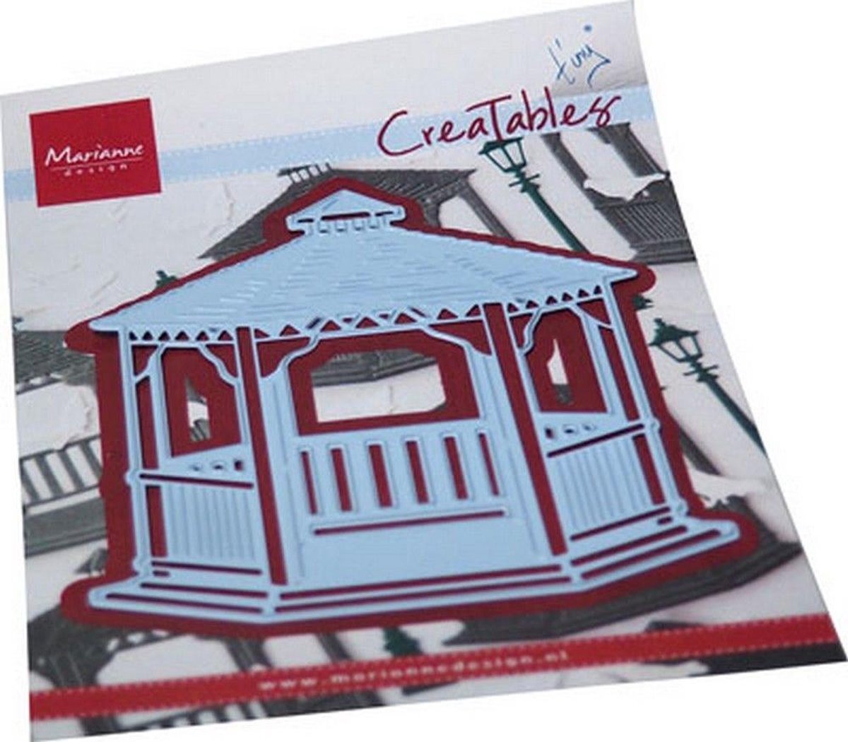 Marianne Design Creatables, Romantisch Gazebo, voor Paper Craft Projects, Lichtblauw, One size