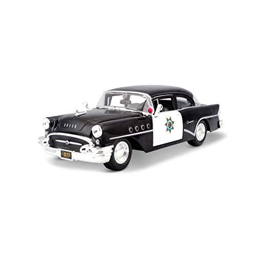 Maisto 531295 Buick Century 55 politiemodelauto, zwart