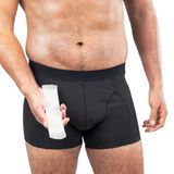 MoliCare Heren - Onzichtbare wasbare incontinentiebroek met X-Change Pads voor extra bescherming, pads discreet verborgen in binnenzak, maat L, wasbaar op 60 graden Celsius, zwart