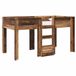 vidaXL Stapelbed voor kinderen, antiek hout, 90 x 200 cm