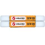 VELCRO Brand Naai op tape 5ft x 3/4" voor stoffen kleding en ambachten, vervanging voor drukknopen en knopen, gesneden strips tot lengte, wit