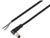 TRU COMPONENTS TC-13751872 Aansluitkabel M8 x 1 5-polig haaks 2 m Zwart