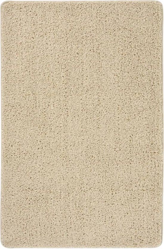 vidaXL Vloerkleed Shaggy Anti-slip Crème 200x290 cm