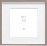 Deknudt Frames Fotolijst - taupe met passe-partout - 20x20 / 30x30 cm