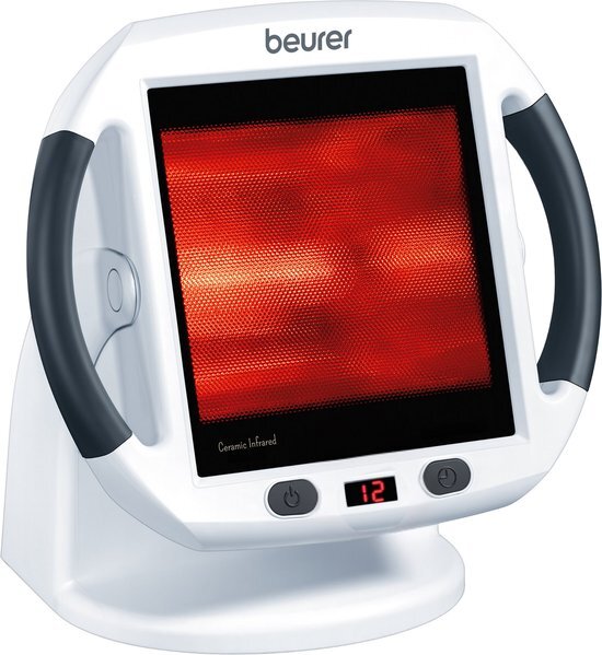 Beurer IL 50 Infraroodlamp - Voor o.a. Spieren, Gewrichten en bij Verkoudheid - Keramisch Glas - 300W - Wit