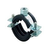 Fischer 91488 FRS buisklem 63-67 M 8/M 10, zwart, roestvrij staal