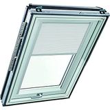 Origineel Roto Origineel Vouwgordijn ZFA - Geleiderail Zilver - Handmatige Bediening - Voor Roto Dakvensters Designo R6/R8, i8 en Classic 64/84 Serie - Maat 065/140 | 06/14 - Wit