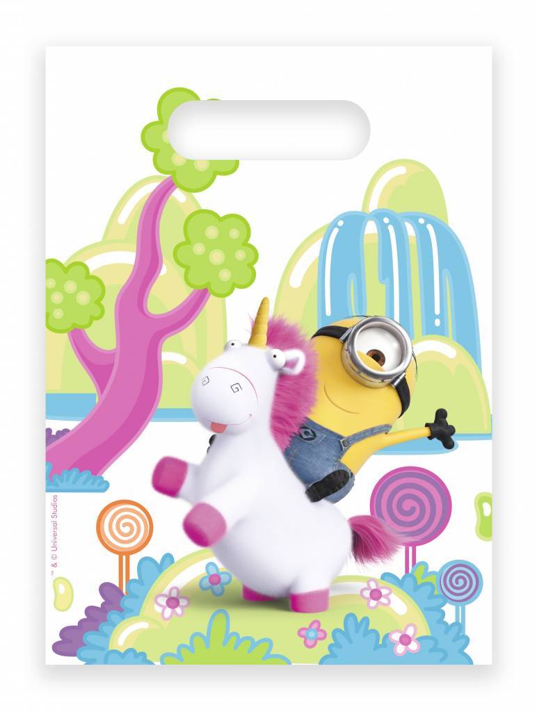 Partywinkel Minions Uitdeelzakjes Unicorn 6 stuks