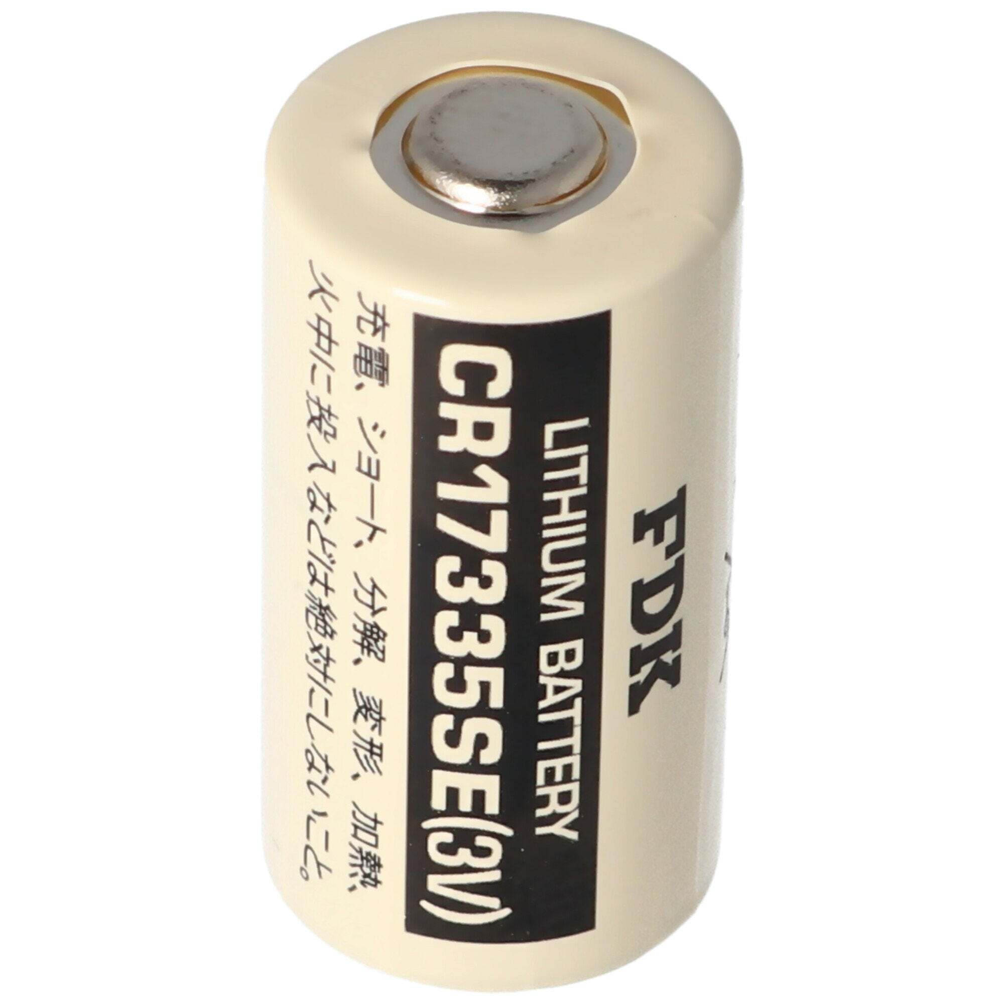 FDK (ehem. Sanyo) Sanyo lithiumbatterij CR17335 SE maat 2 / 3A, zonder soldeerlabels CR17335SE