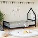 Maison Exclusive - Lit enfant, noir, 90x200 cm, pin massif