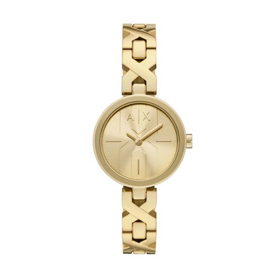 Armani Exchange Dames Horloge 32 mm - Goudkleurig