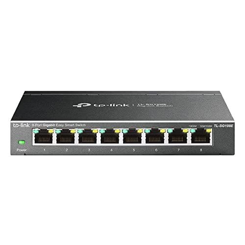 TP-Link TL-SG108E 8-poorts Gigabit Easy Smart Managed Network Switch