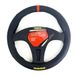 MOMO Elegante universele stuurhoes, zwart/rood