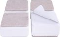RUIJINGER 4 Pièces - Pieds de meuble rectangulaires - Pieds de meuble - Pieds de meuble en métal - Pieds de meuble en acier au carbone - Pieds de table de meuble - Pied de support - Blanc