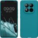 kwmobile telefoonhoesje geschikt voor Xiaomi Redmi Note 15 4G / 5G / Poco M8 5G - Hoesje voor smartphone - Precisie camera uitsnede - In mat petrol