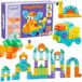 WOOPIE Blocs de construction magnétiques transparents 43 pièces