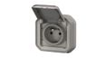 stopcontact Legrand Plexo 069831L stopcontact - 2p+t - grijs - inbouw