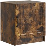 vidaXL Nachtkastje Gerookt eiken 43 x 34,5 x 47 cm Bewerkt hout