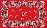 GIFT COMPANY deurmat Bandana rood, kokos, rood, 75 x 2 x 45 cm
