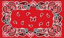 GIFT COMPANY deurmat Bandana rood, kokos, rood, 75 x 2 x 45 cm