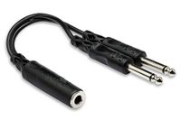 Hosa Tech YPP-106 1/4 "TSF naar Dual 1/4" TS Y-kabel