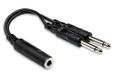 Hosa Tech YPP-106 1/4 "TSF naar Dual 1/4" TS Y-kabel