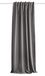 HOMEbasics Akoestisch gordijn, effen, bescherming tegen lawaai, hitte, kou en tocht, verduisterend, grijs, 160 x 135 cm