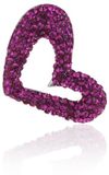Pasionista Dameshanger hart met roze kristallen 925 sterling zilver 608099